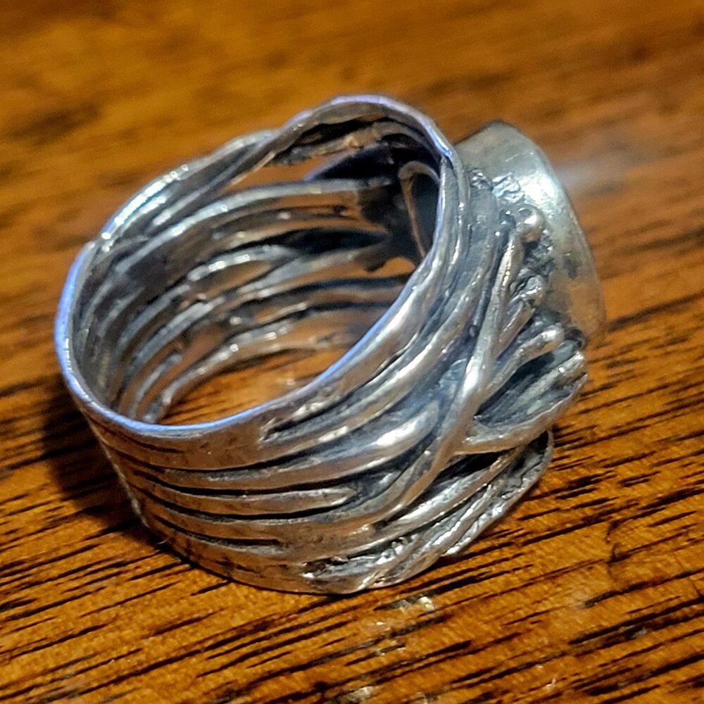 Large CZ SILPADA sterling silver ring, 8.75 - Picture 2 of 5